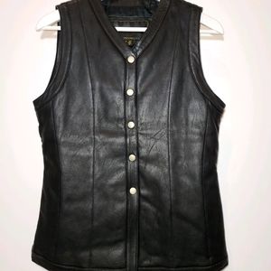 Leather Biker Vest